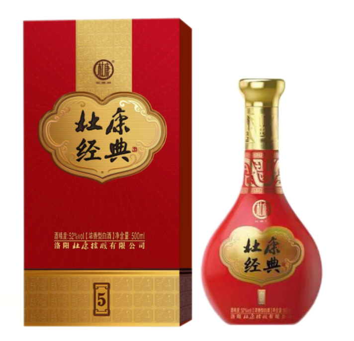 杜康经典 52°浓香型白酒 500ml